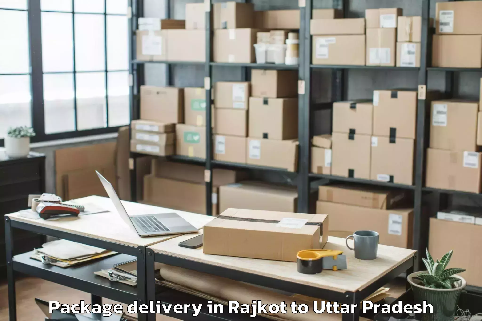 Leading Rajkot to Bahua Package Delivery Provider